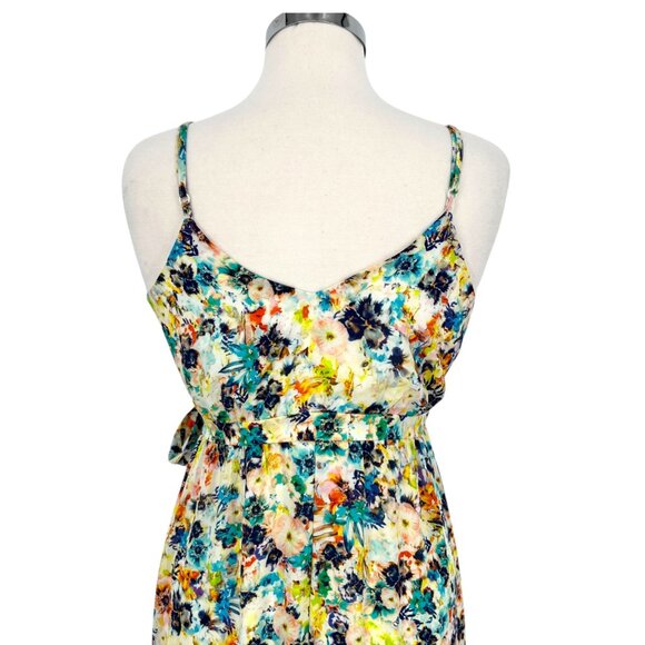 June & Hudson Floral Maxi Wrap Summer Dress Multicolor Size Medium - Picture 7 of 13